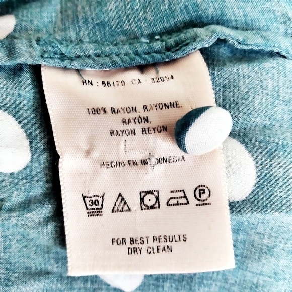 Anthropologie Maeve Blue and White Braxton Polka Dot Blouse Size Medium - Picture 8 of 9